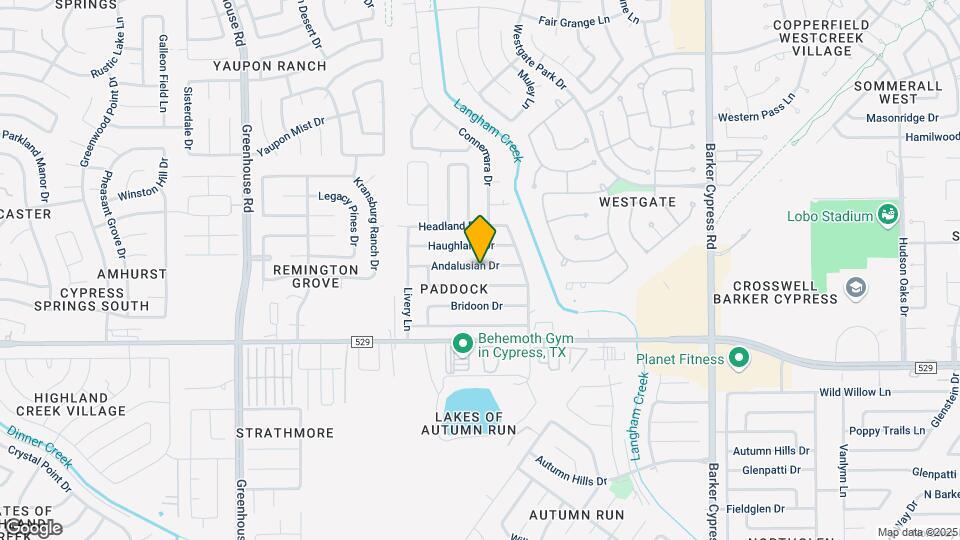 18607 Andalusian Dr Map and Location Details