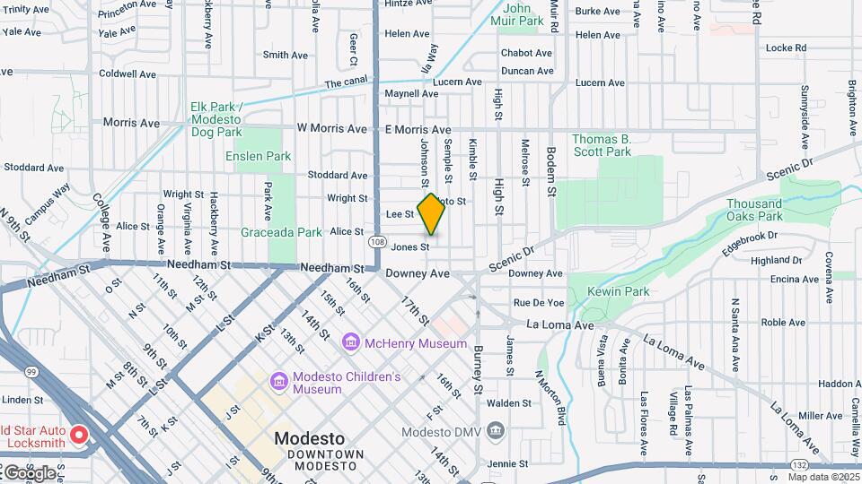 203 Jones St Map and Location Details