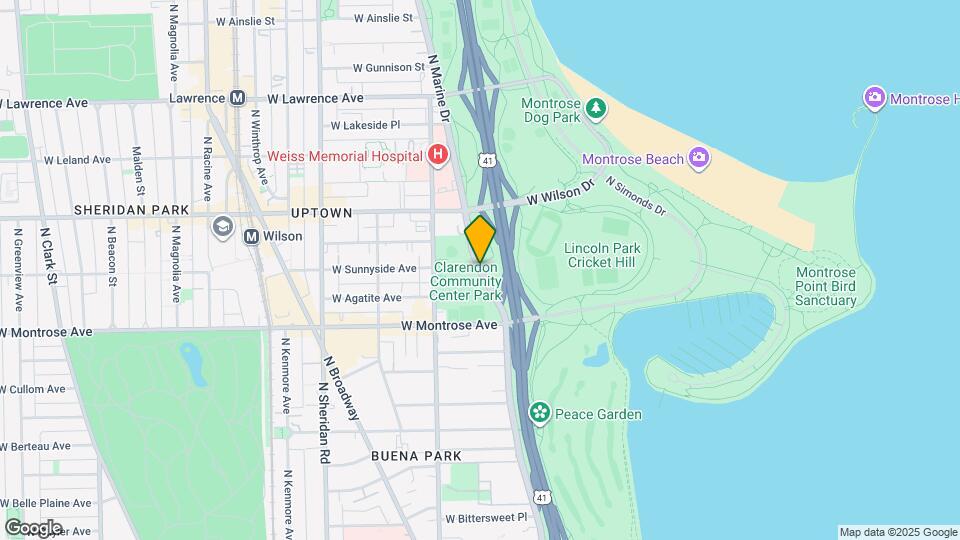 4500 N Marine Dr Map and Location Details