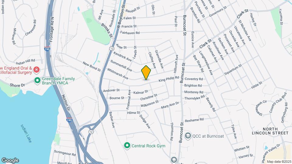 121 King Philip Rd Map and Location Details