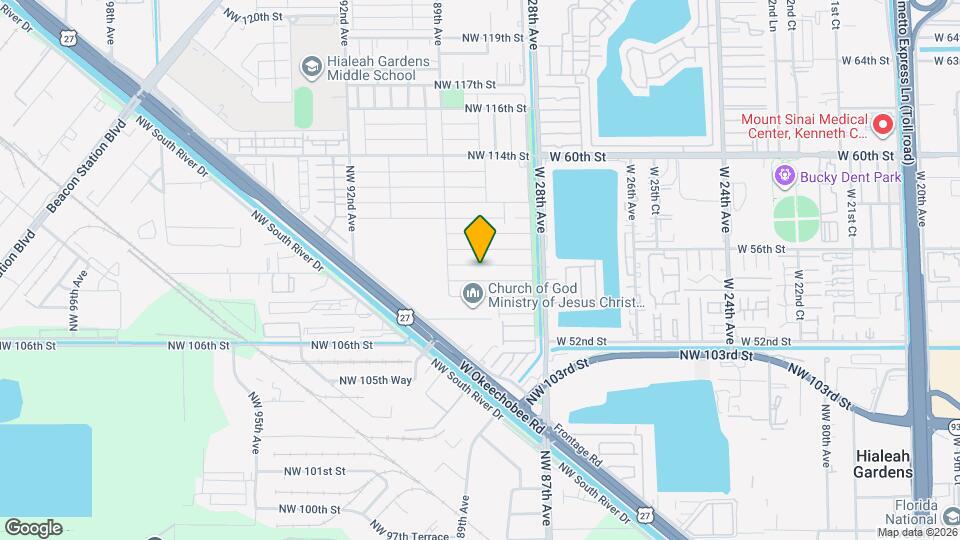 8814 NW 109th Terrace Map and Location Details