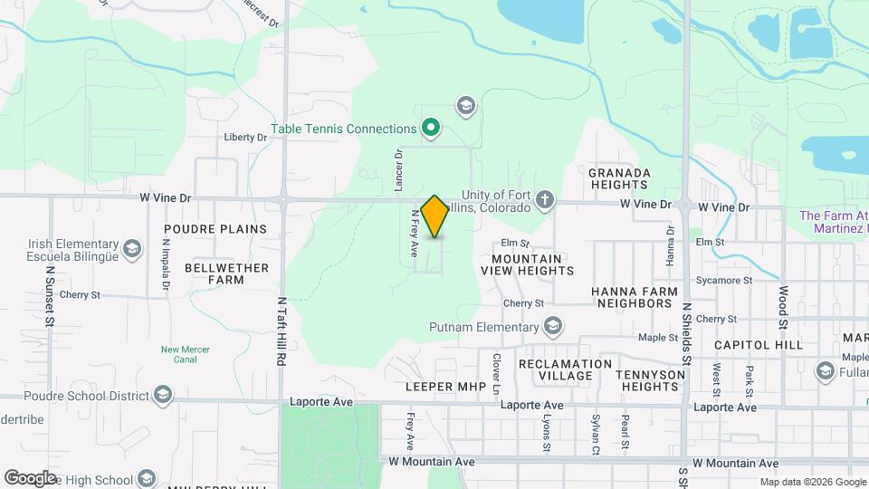 527 North Bryan Ave, Unit #1 Map and Location Details