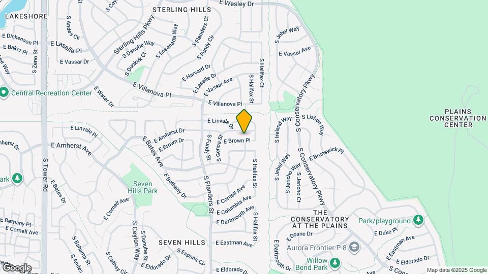 19897 E Brown Pl Mapa y Detalles de la Ubicación