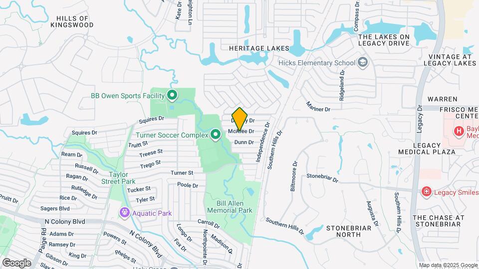 6021 McAfee Dr Map and Location Details
