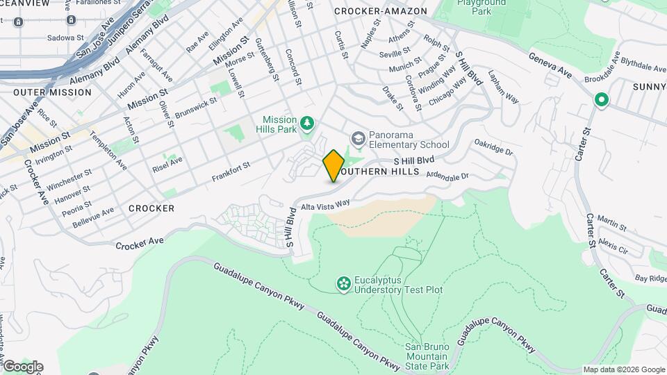 520 Southhill Blvd, Unit In-Law Studio Map and Location Details