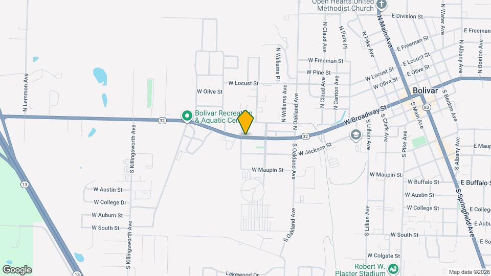 1380 W Kay St Map and Location Details