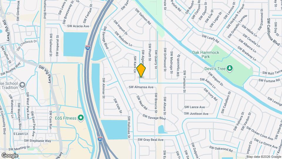 2198 SW Algiers St Map and Location Details