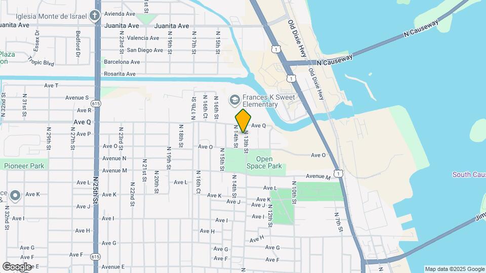 1611 N 13th St Map and Location Details