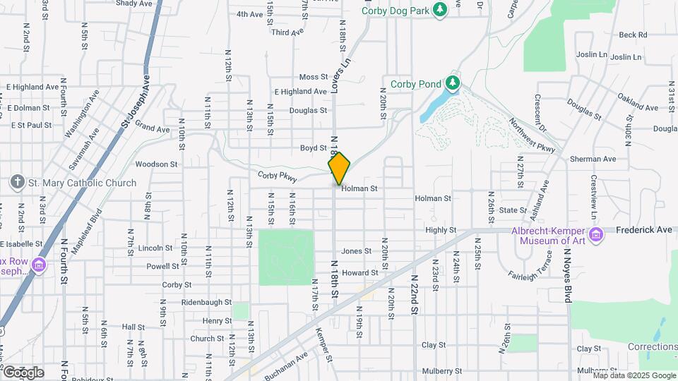 1315 N 18th St Map and Location Details