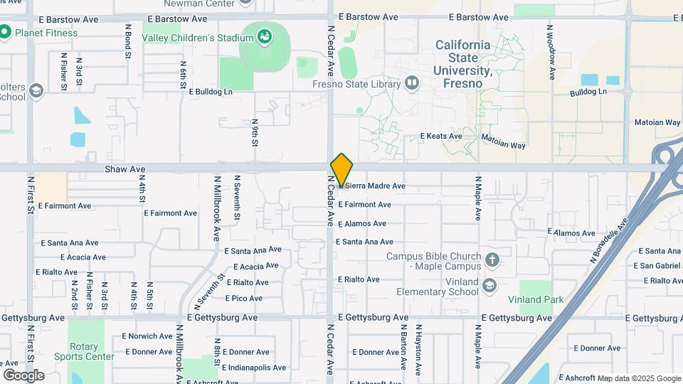 4222 E Sierra Madre Ave Map and Location Details