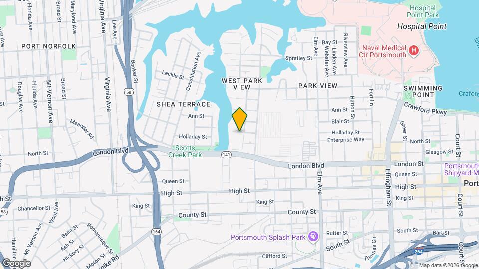 1707 Holladay St Mapa y Detalles de la Ubicación