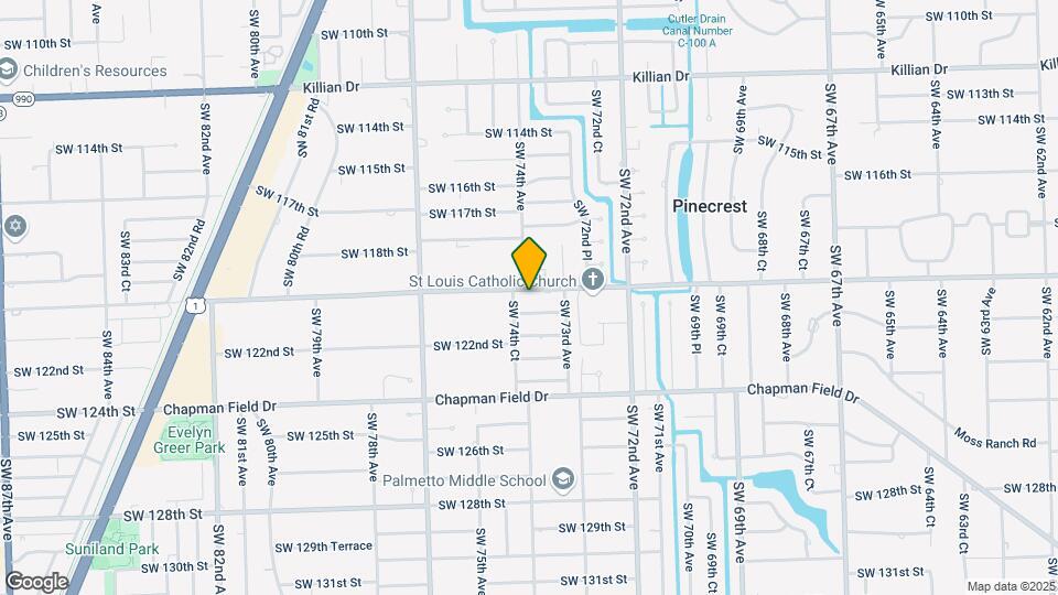 7360 SW 120th St Map and Location Details