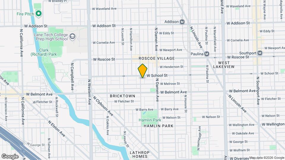 3243 N Hoyne Ave Map and Location Details