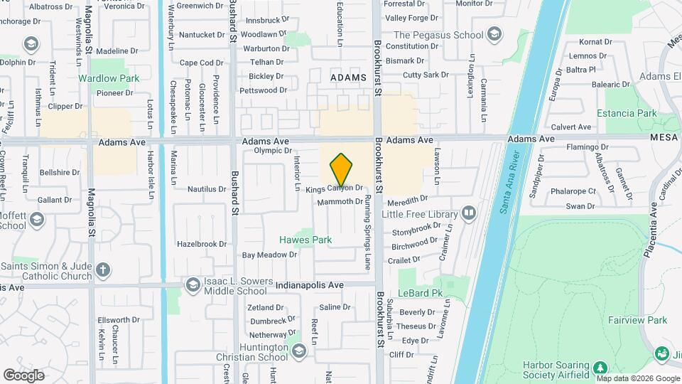 9872 Kings Canyon Dr Map and Location Details