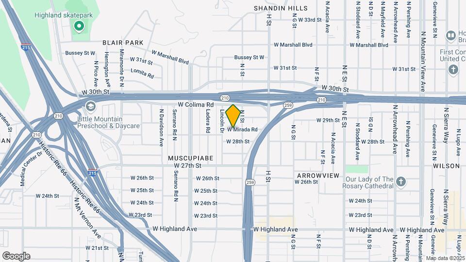 925 W Mirada Rd Map and Location Details