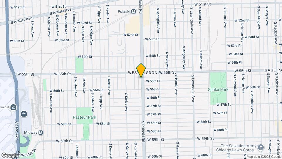 5520 S Pulaski Rd, Unit 2 Map and Location Details