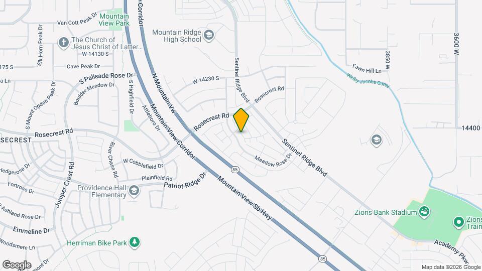 14424 S Ferndale Way Map and Location Details