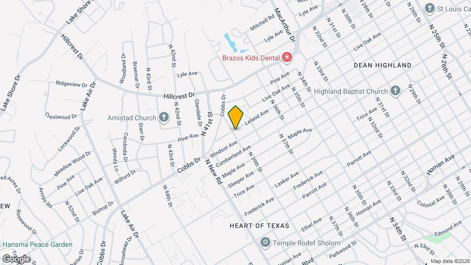 3836 Leland Ave Mapa y Detalles de la Ubicación