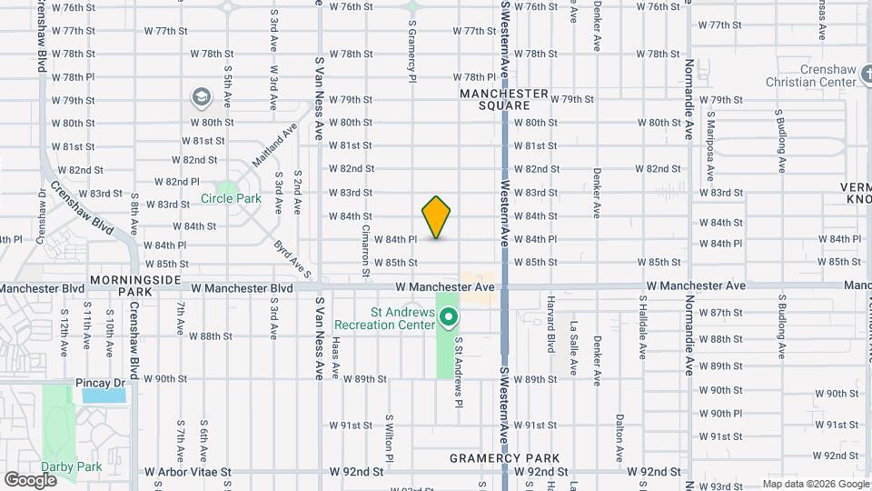 1932 W 84th Pl Mapa y Detalles de la Ubicación