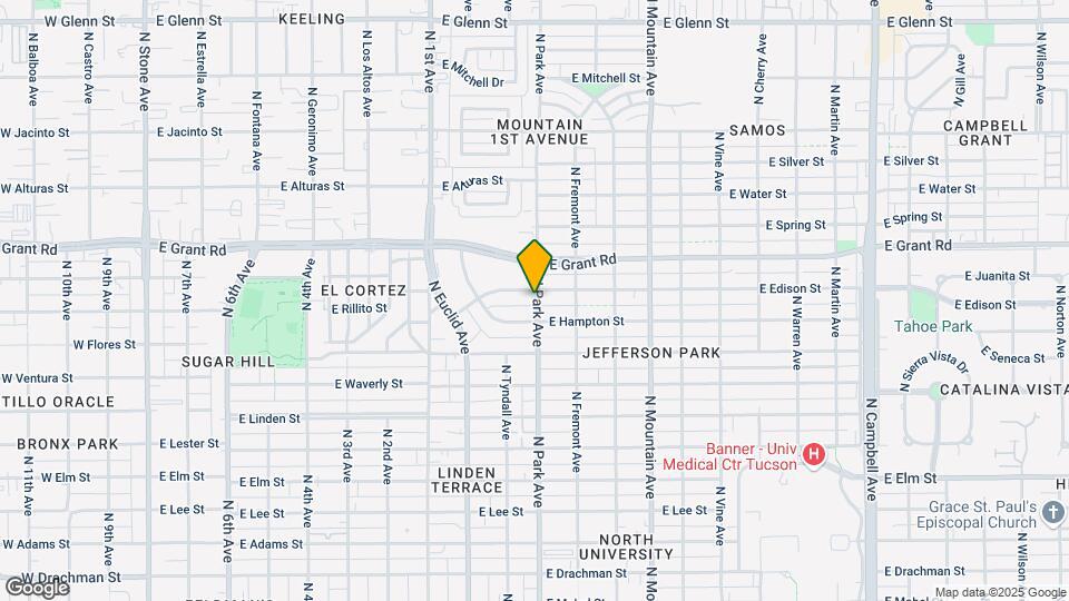 972 E Edison St Map and Location Details