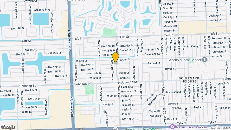 1132 NW 76th Ave Map and Location Details