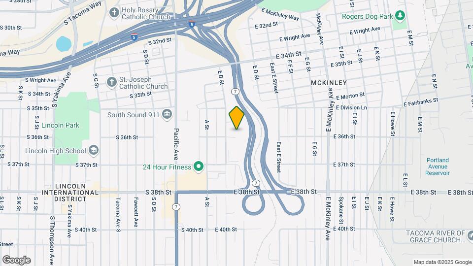 201 E 36th St Map and Location Details