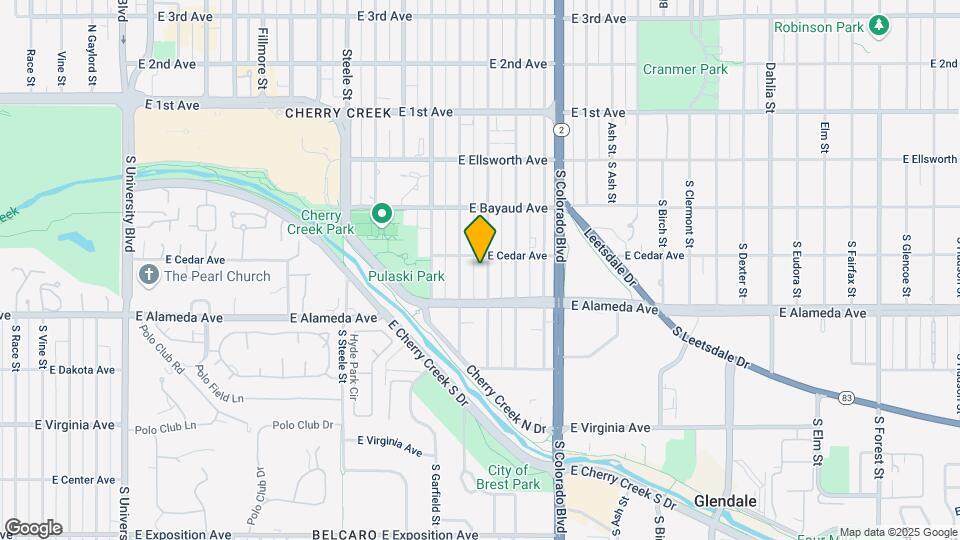 221 S Garfield St Map and Location Details