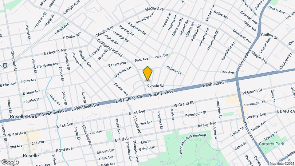 925-929 Colonia Rd Map and Location Details