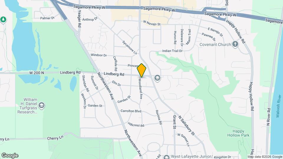 1840 Woodland Ave Map and Location Details