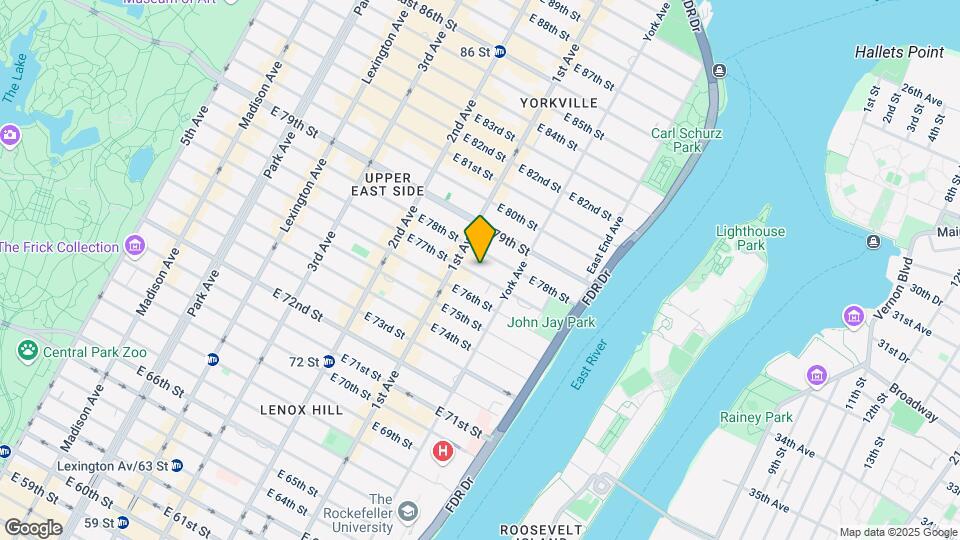 423 E 77th St Map and Location Details