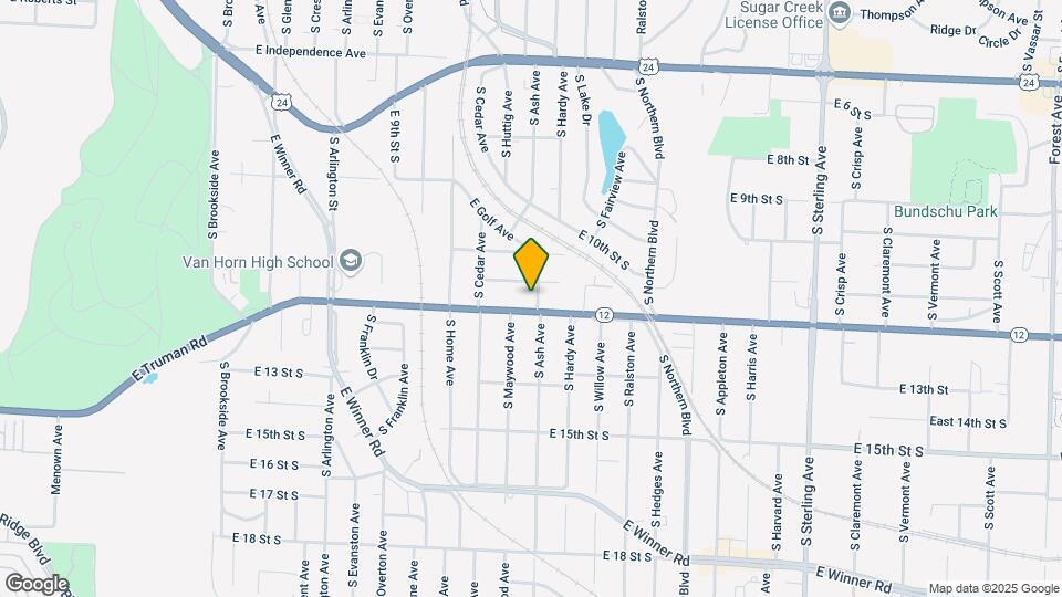 1124 S Ash Ave Map and Location Details
