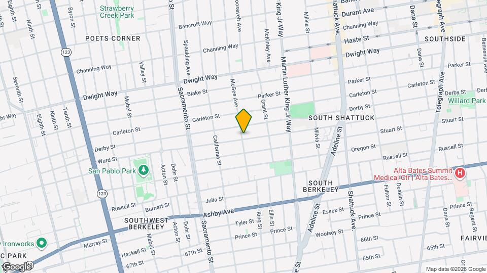 2727 McGee Ave Mapa y Detalles de la Ubicación