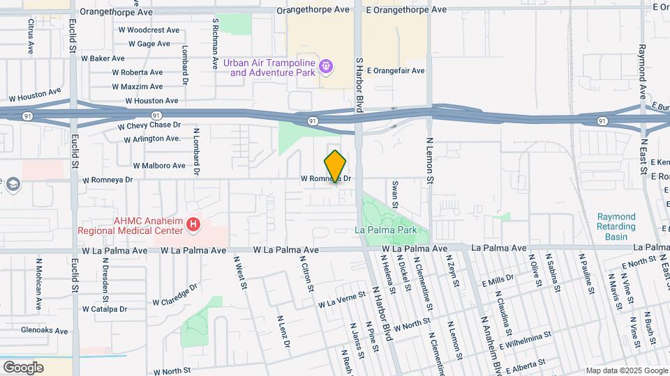 604 W Romneya Dr Map and Location Details