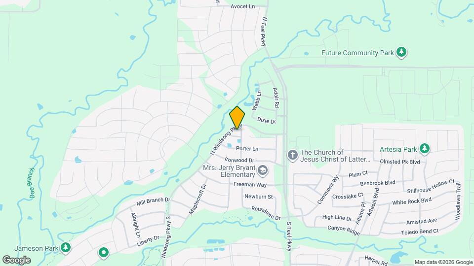 3960 Medio Creek Dr Map and Location Details