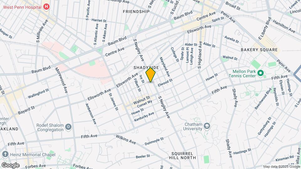 704 S Negley Ave Mapa y Detalles de la Ubicación