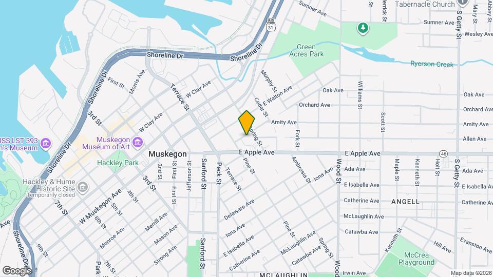 83 Myrtle Ave Map and Location Details