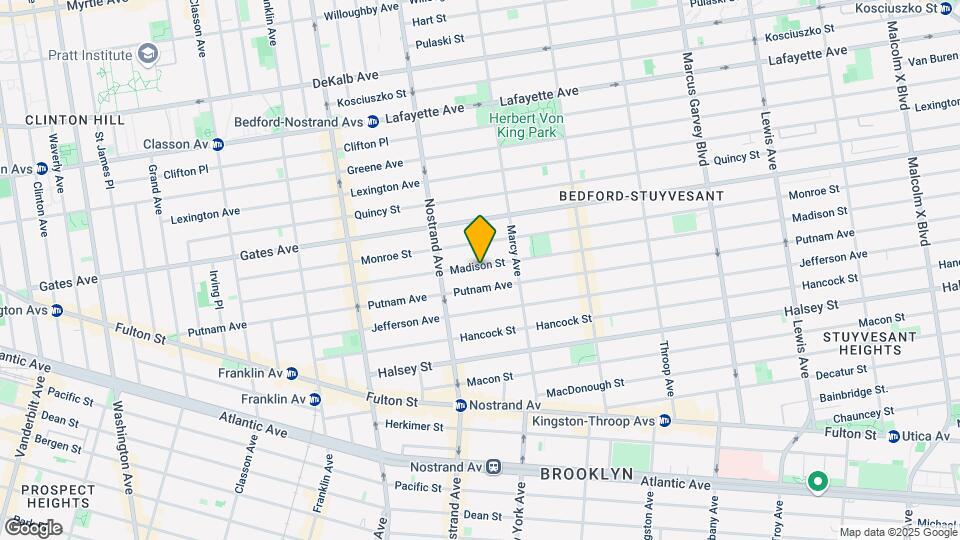 252 Madison St Map and Location Details