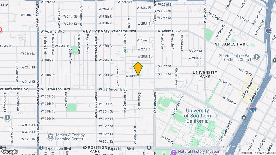 1378-1380 W 30th St Map and Location Details