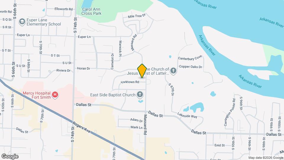 8207 Yorktown Rd Map and Location Details
