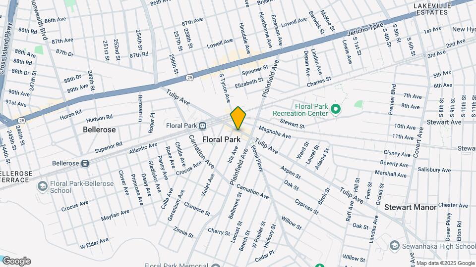 154 Tulip Ave Map and Location Details