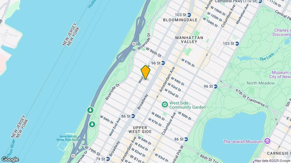 292 W 92nd St Map and Location Details