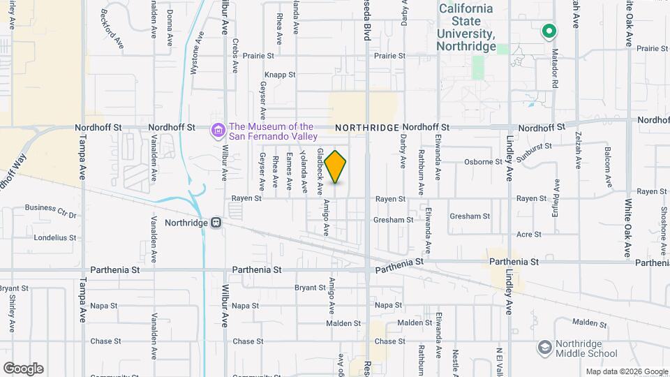 8911 Amigo Ave Map and Location Details