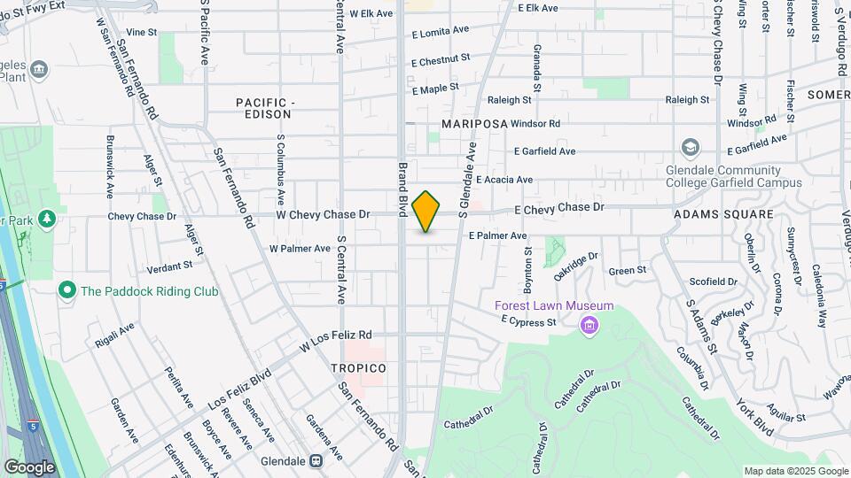 123 E Palmer Ave Map and Location Details