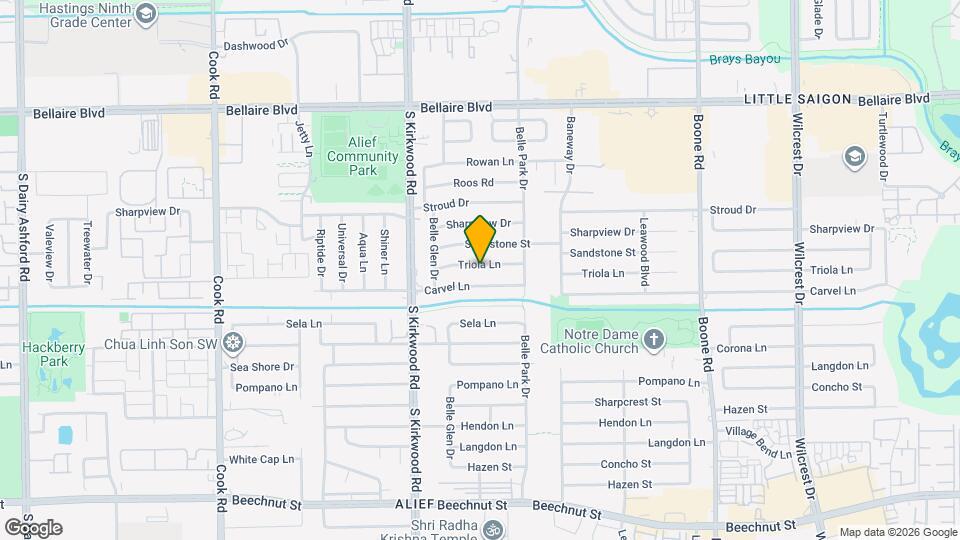 11703 Triola Ln Map and Location Details