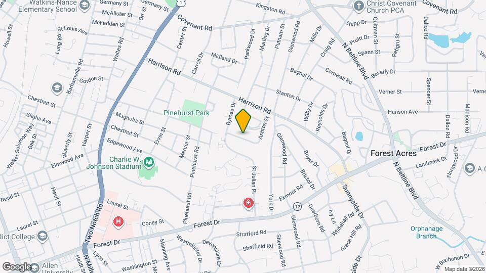 2821 Ashton St Map and Location Details