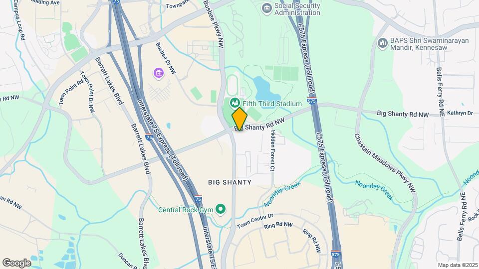 Furnished Studio-Atlanta - Kennesaw Town C Map and Location Details