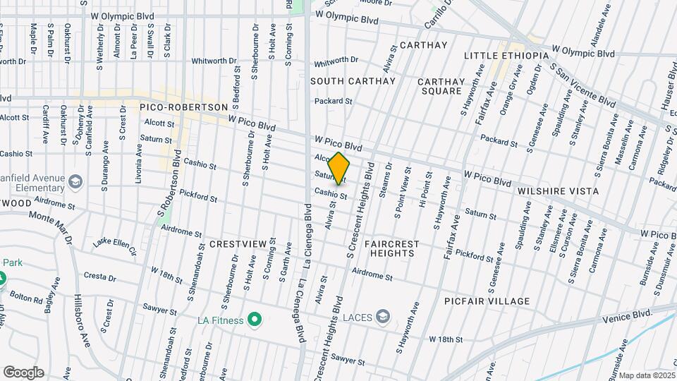 1480 Alvira St Mapa y Detalles de la Ubicación