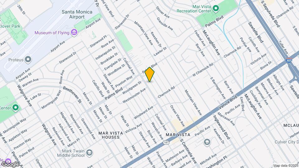 3544 S Centinela Ave Map and Location Details