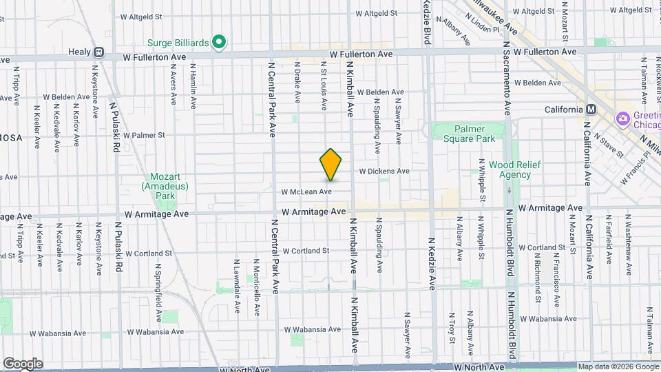 3434 W McLean Ave Map and Location Details