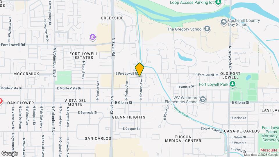 4820 E Fort Lowell Rd Map and Location Details